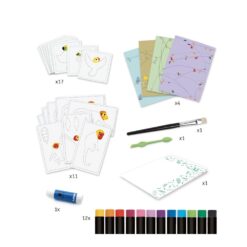 Művészeti műhely, olajpasztell - Színes dzsungel - Coloured jungle-miniart