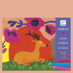 Djeco Művészeti műhely, gélpasztell - Vadállatiságok - Wild things miniart