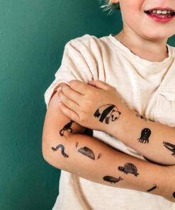 gyerek tetoválás nuukk krokodil, organikus