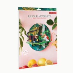 Karton Dzsungel majmok | 3d dekor papirjatekminiart