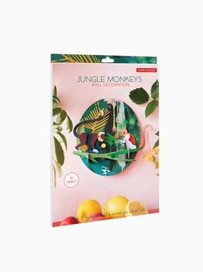 Karton Dzsungel majmok | 3d dekor papirjatekminiart
