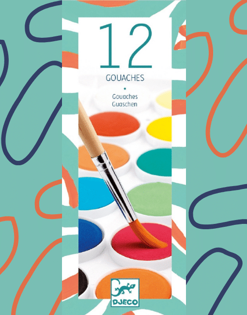 Gouache festék - 12 klasszikus szín - miniart