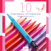 Ecsetfilc készlet - 10 édes szín - Sweet colors miniart