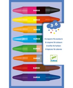 dejco 8 duplavégű zsírkréta - 8 twins crayons miniart