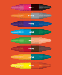 dejco 8 duplavégű zsírkréta - 8 twins crayons miniart