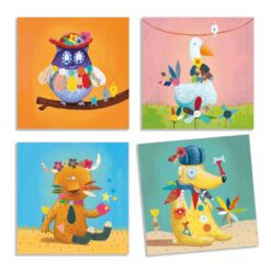 djeco Matricázó képkészítés - Alkoss állatokat! - Create animals miniart