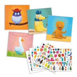 djeco Matricázó képkészítés - Alkoss állatokat! - Create animals miniart