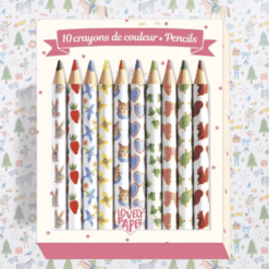 Mini színes ceruza, 10 szín - 10 Aiko mini coloured pencils miniart