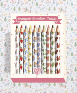 Mini színes ceruza, 10 szín - 10 Aiko mini coloured pencils miniart