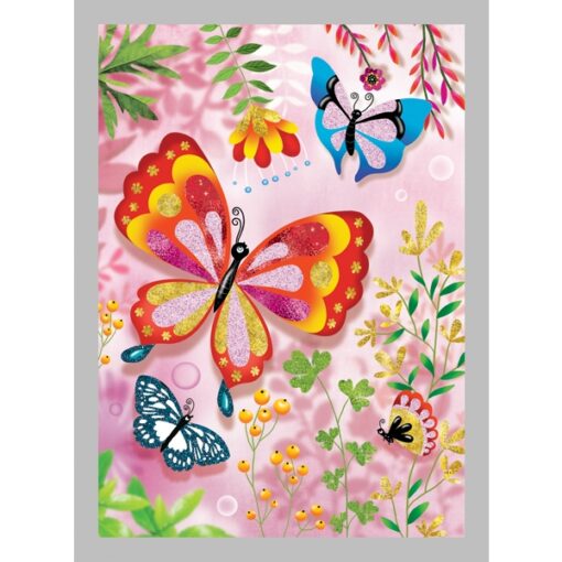 djeco Csillámkép készítő - Pillangók - Butterflies miniart
