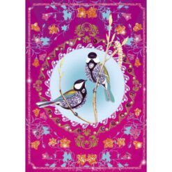 djeco Csillámkép készítő - Csillogó madarak - Glitter birds miniart