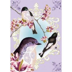 djeco Csillámkép készítő - Csillogó madarak - Glitter birds miniart