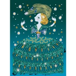 djeco Csillámkép készítő - Csillogó ruhák - Glitter dresses miniart