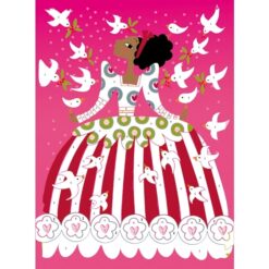 djeco Csillámkép készítő - Csillogó ruhák - Glitter dresses miniart