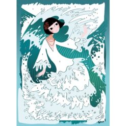 djeco Csillámkép készítő - Csillogó ruhák - Glitter dresses miniart