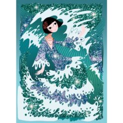 djeco Csillámkép készítő - Csillogó ruhák - Glitter dresses miniart