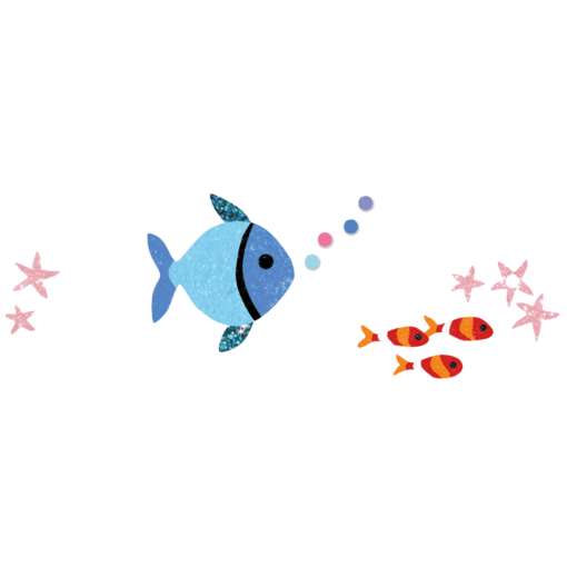 djeco Homokkép készítő - Szivárványos halak - Fish rainbows miniart