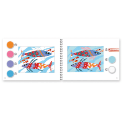 djeco Homokkép készítő - Szivárványos halak - Fish rainbows miniart