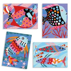 djeco Homokkép készítő - Szivárványos halak - Fish rainbows miniart