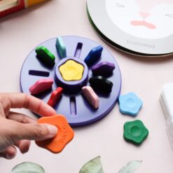 djeco Marokkréta - 12 színű vírág - 12 flower crayons for toddlers miniart
