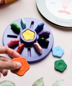 djeco Marokkréta - 12 színű vírág - 12 flower crayons for toddlers miniart