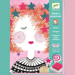 djeco Kreatív nyomdakészlet - Arckifejezések - Create the fashion girl's look miniart