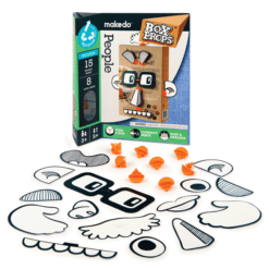 makedo BoxProps Arcok - Emberek - People miniart