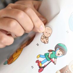 Kreatív, fejlesztő óriásplakát, 49 matricával - Az emberi test | Poppik miniart