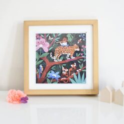 Kreatív, fejlesztő 3 db illusztrált kártya, 105 puzzle matricával - Vadállatok | Poppik miniart