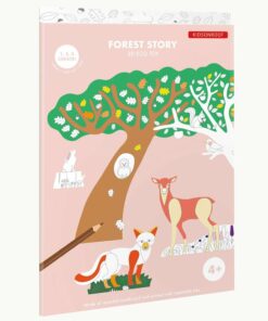Karton színező erdei történet miniart