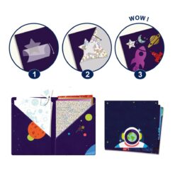 Metál képkészítő - Űrben - Collages - Cosmos miniart djeco
