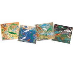 Metálkép készítés - Dinoszauruszok - Collages - Dinosaurus djeco miniart