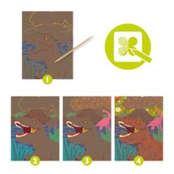 djeco Karckép technika - Dinoszauruszok - Dinosaurs miniart