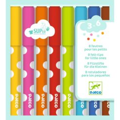 Kimosható filctoll - 8 felt-tips for little ones djeco miniart