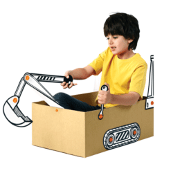 BoxProps Közlekedés - Markoló - Digger makedo miniart