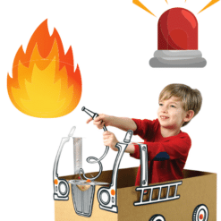 BoxProps Közlekedés - Tűzoltóautó - Fire Engine makedo miniart