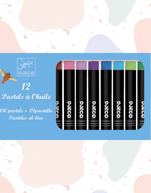 Olajpasztell készlet - 12 klasszikus szín - 12 oil pastels Classic colours djeco miniart