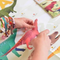 Kreatív, fejlesztő óriásplakát, 32 matricával - Dinoszaurusz | Poppik MiniArt