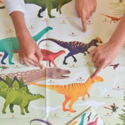 Kreatív, fejlesztő óriásplakát, 32 matricával - Dinoszaurusz | Poppik MiniArt