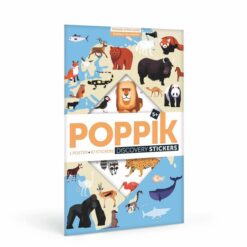 Kreatív, fejlesztő óriásplakát, 67 matricával - Világ állatai | Poppik miniart