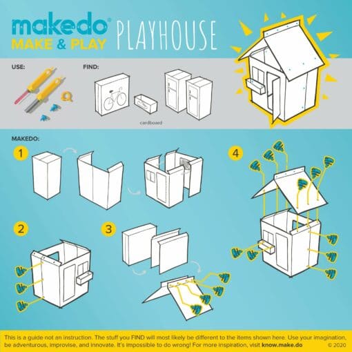 Find & Make - Játszóház építő - Playhouse makedo miniart