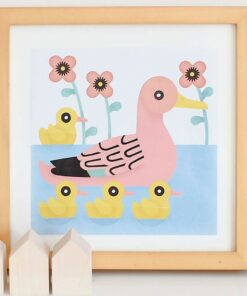 Kreatív, fejlesztő poszter, 96 matricával - vízi állatok | Poppik miniart