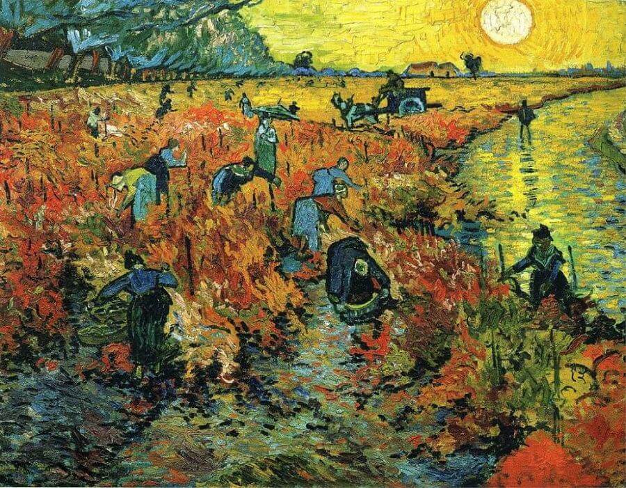 Van Gogh vörös szőlőültetvéynek