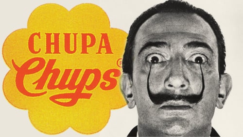 Salvador Dalí chupa chips