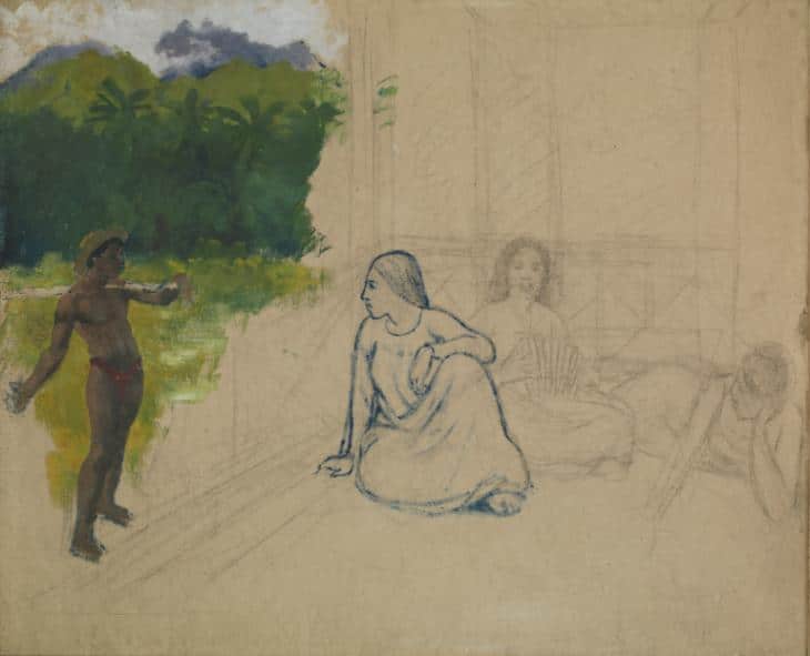 Tahitians c.1891 by Paul Gauguin 1848-1903