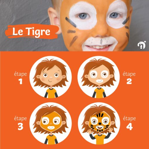 tigrisr gyerek bio arcfesték