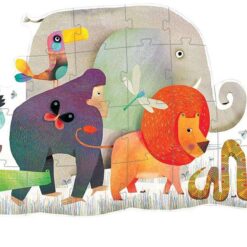 djeco Óriás puzzle - Állati parádé - Animal Parade