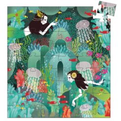Formadobozos puzzle - Gyöngyhalász lányka - Aquadic paradise - 54pcs