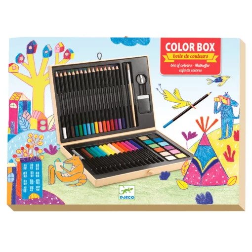 djeco Kreatív készlet - Festő és rajz készlet - Color box