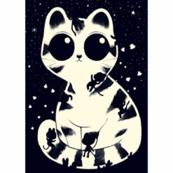 Varázs puzzle - Macskusz - Cuddly cats - 50 pcs djeco foszforeszkáló